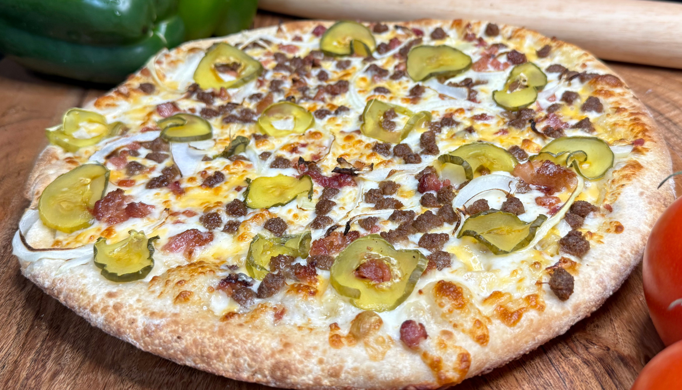 Beer Cheeseburger Pizza  image